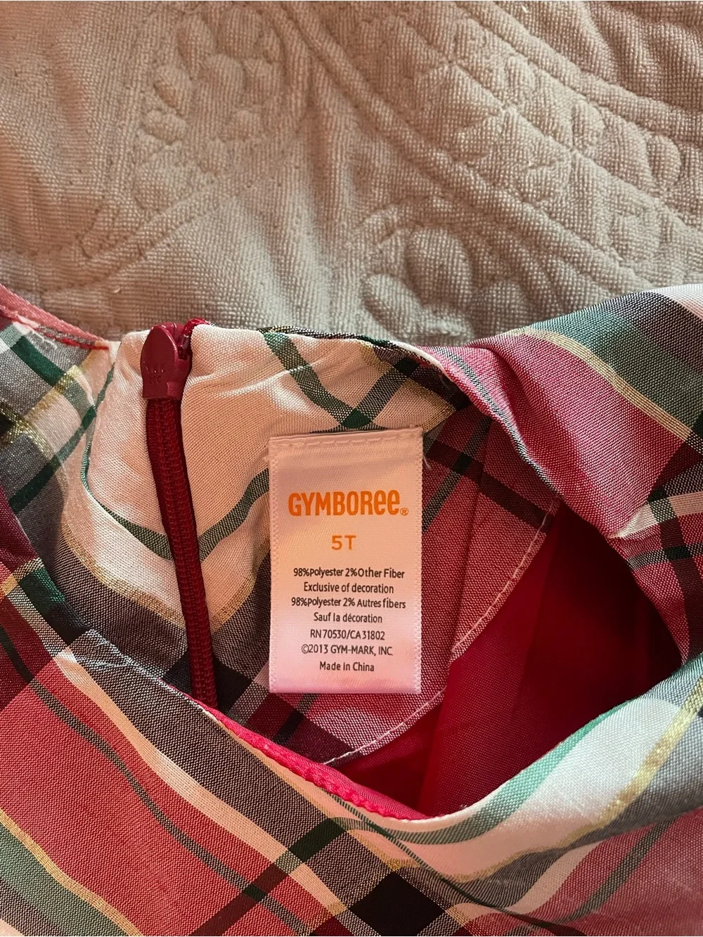 Gymboree festive plaid